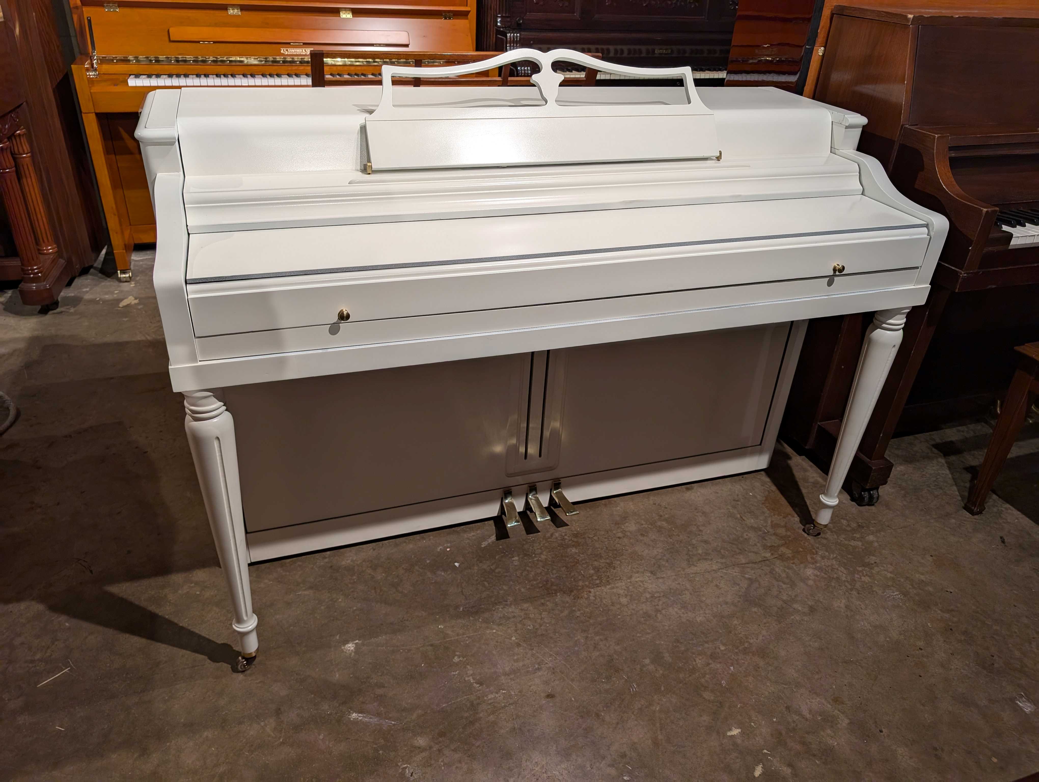 White Wurlitzer Spinet